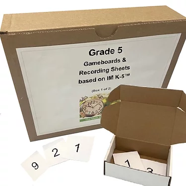 Grade 5 Gameboards & Recording Sheets Box