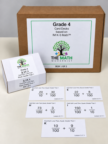 Grade 4 Center and Lesson Cards Kit based on IM K-5 Math™