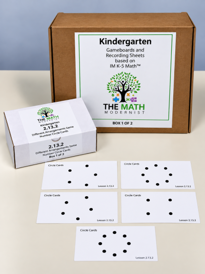 Kindergarten Card Deck and Game Board Bundle based on IM K-5 Math™