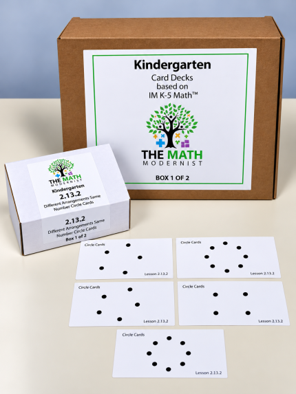 Kindergarten Center and Lesson Cards Kit based on IM K-5 Math™