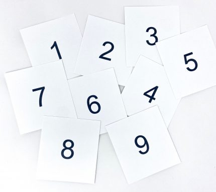 1-9 Number Cards