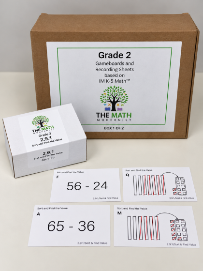 Grade 2 Card Deck and Game Board Bundle based on IM K-5 Math™