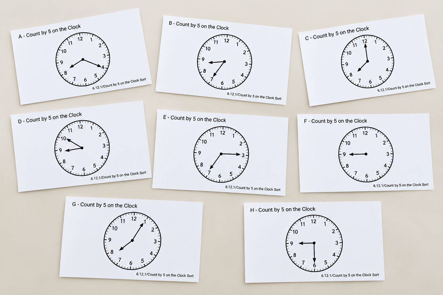 Grade 2 Lesson Cards